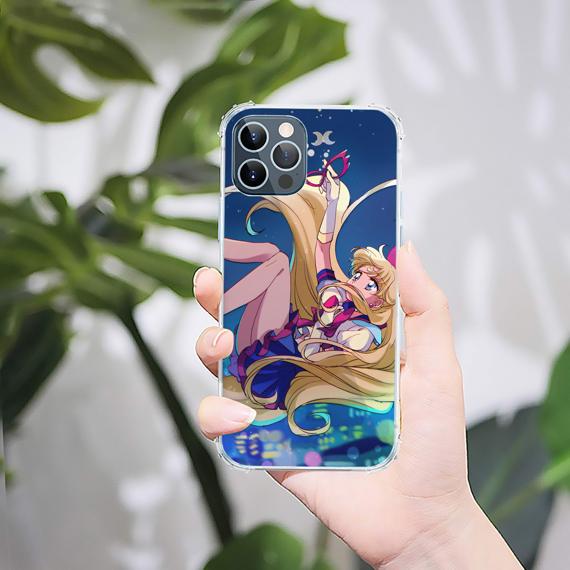 （画像用） 美少女戦士セーラームーン Sailor Moon 【iPhone 12シリーズ対応】透明スマホケース（クリアソフトケース）